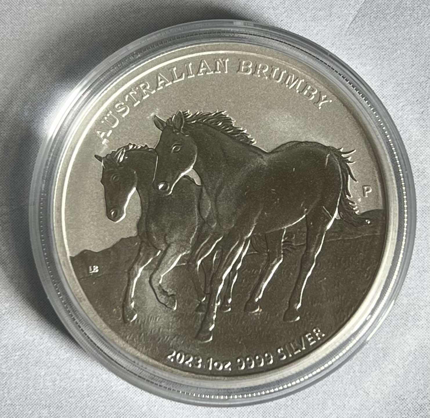 2023 Australia Australian Brumby 1 oz Silver Coin BU in Capsule – Goldex168