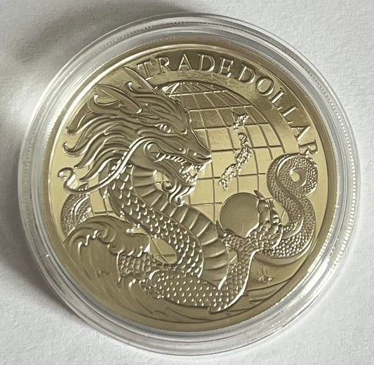 2023 1oz St Helena Modern Japanese Trade Dollar .999 Silver Proof Coin