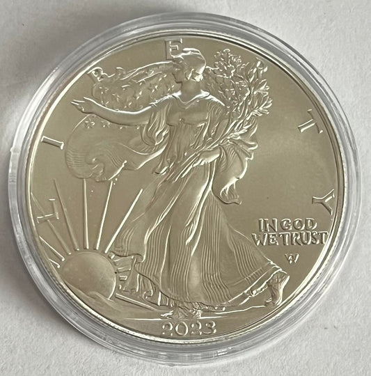2023 American Silver Eagle 1 oz Silver Coin BU in Capsule