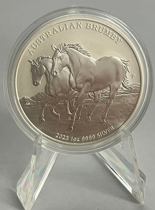 2023 Australia Australian Brumby 1 oz Silver Coin BU in Capsule