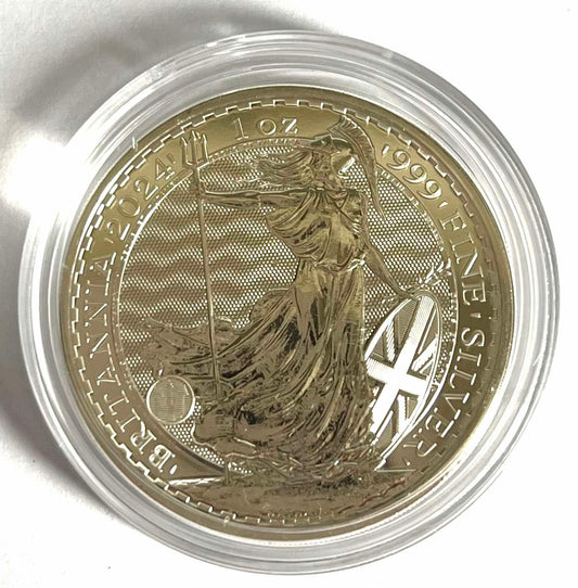 2024 Great Britain Britannia 1 oz Silver Coin BU in Capsule