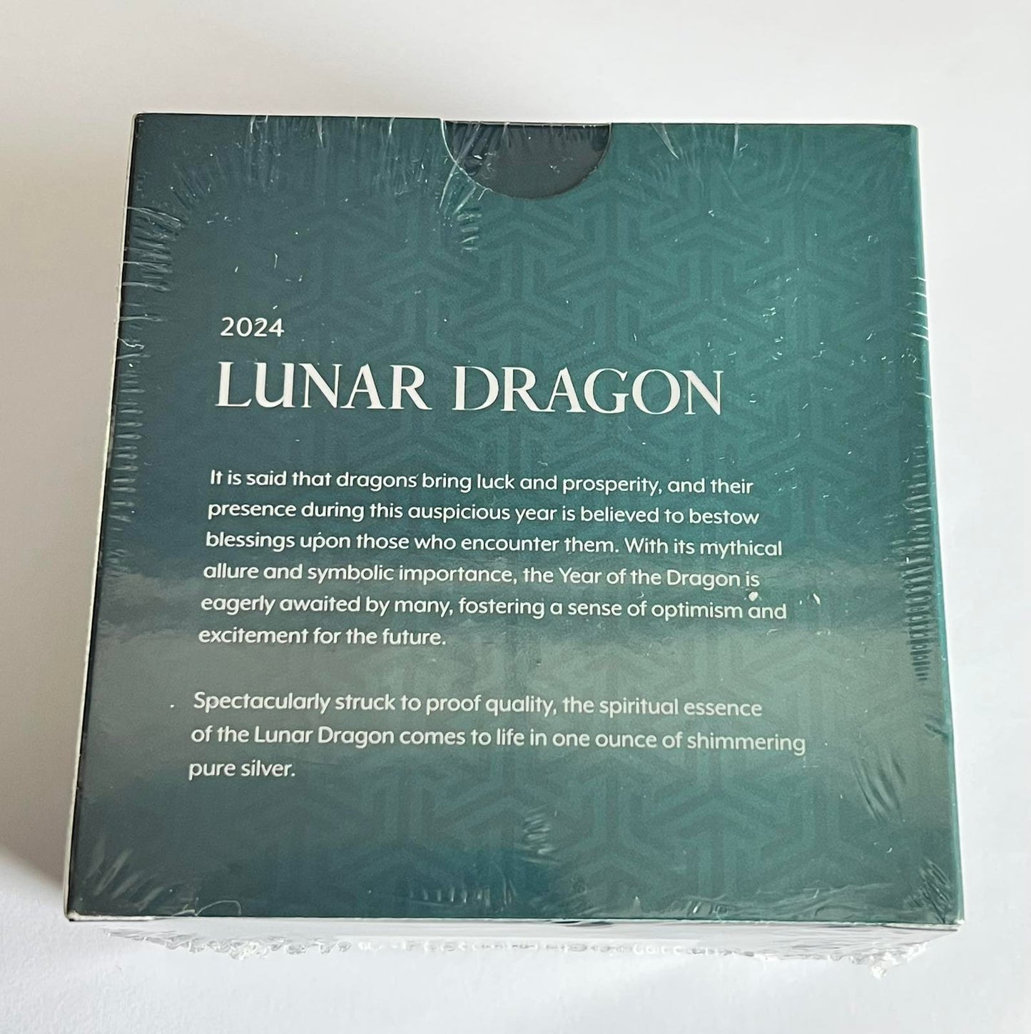 2024 Niue Lunar Dragon 1 oz Proof Silver Coin in Capsule with Case, Box, and COA (Note: Box is Sealed and Unopened))