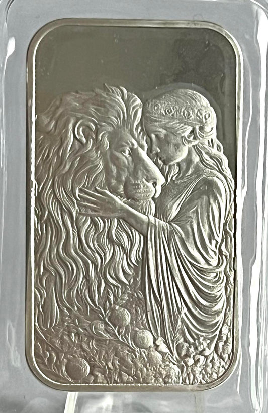 2024 Una and the Lion 1 oz Silver Bar in Mint-Sealed Packaging