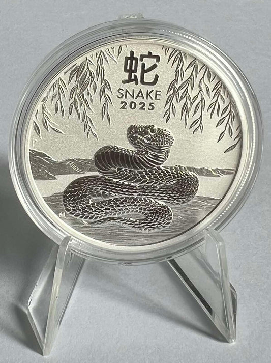 2025 Australia Lunar Snake (Series III) 1 oz Silver Coin BU in Capsule