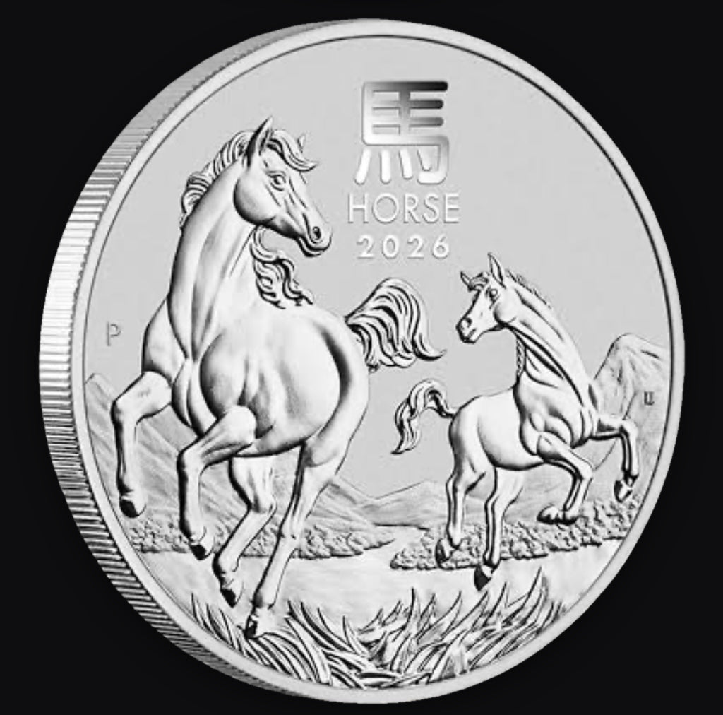 2026 Australia Lunar Horse (Series III) 1 oz Silver Coin BU in Capsule
