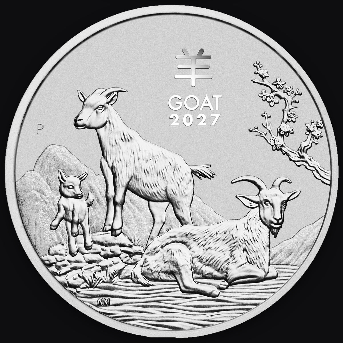2027 Australia Lunar Goat (Series III) 1kg Silver Coin
