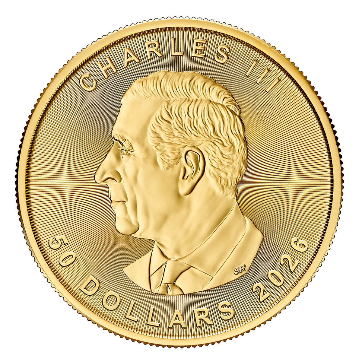 2026 Canadian Gold Maple Leaf 1 oz obverse (King Charles III)