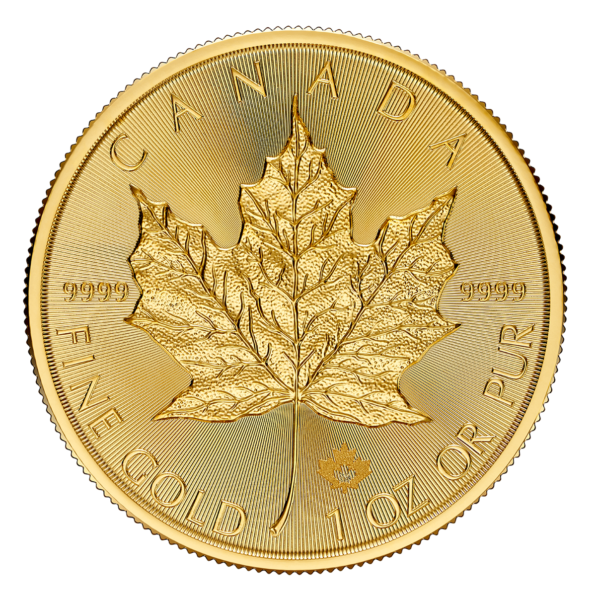2026 Canadian Gold Maple Leaf 1 oz reverse
