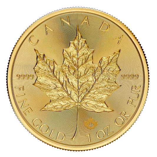 2026 Canadian Gold Maple Leaf 1 oz reverse