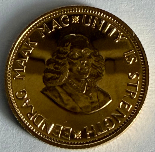 1961 2 Rand Gold Coin in Capsule