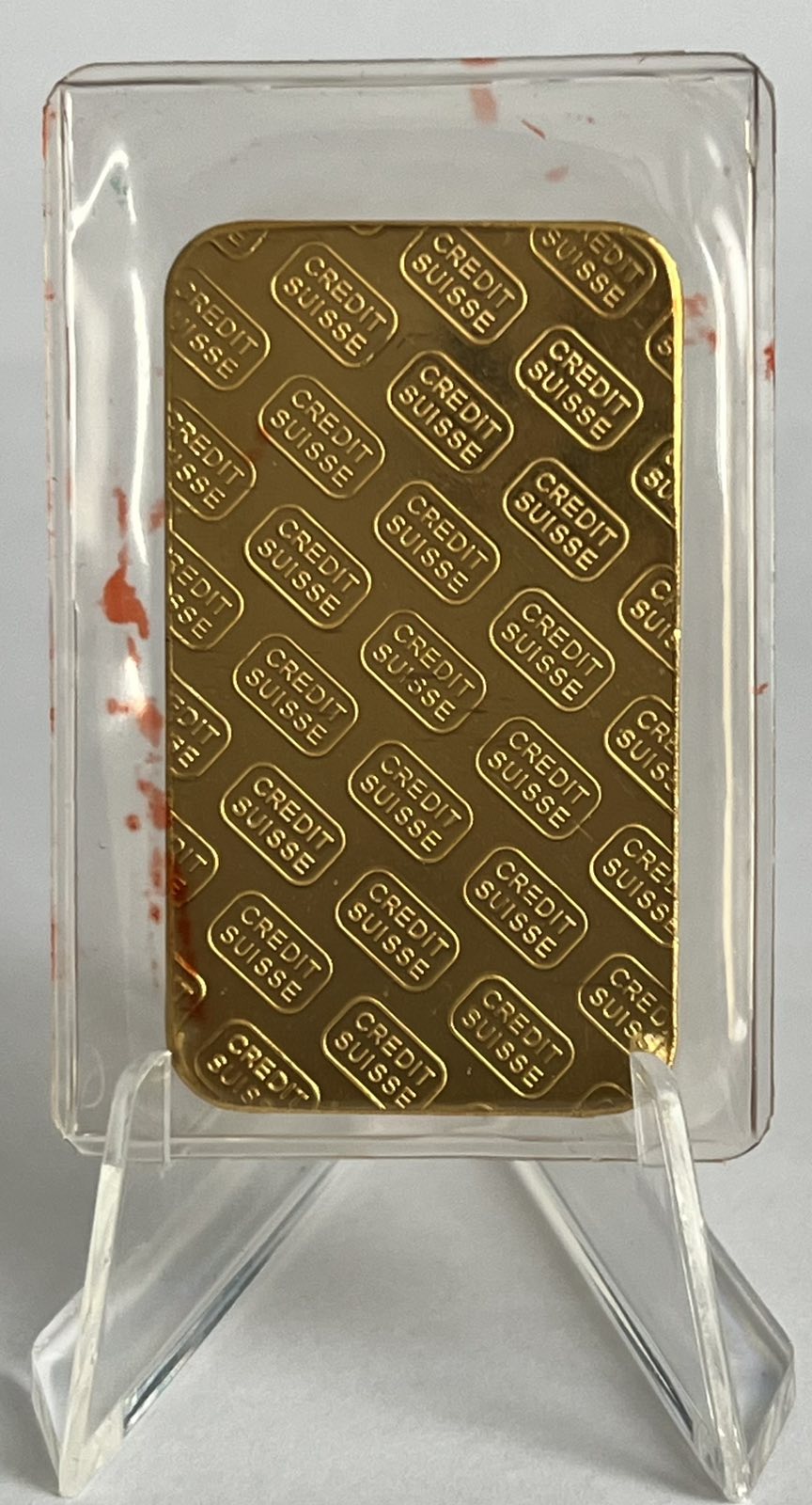 50 grams Credit Suisse Gold Bar in Mint-Sealed Packaging