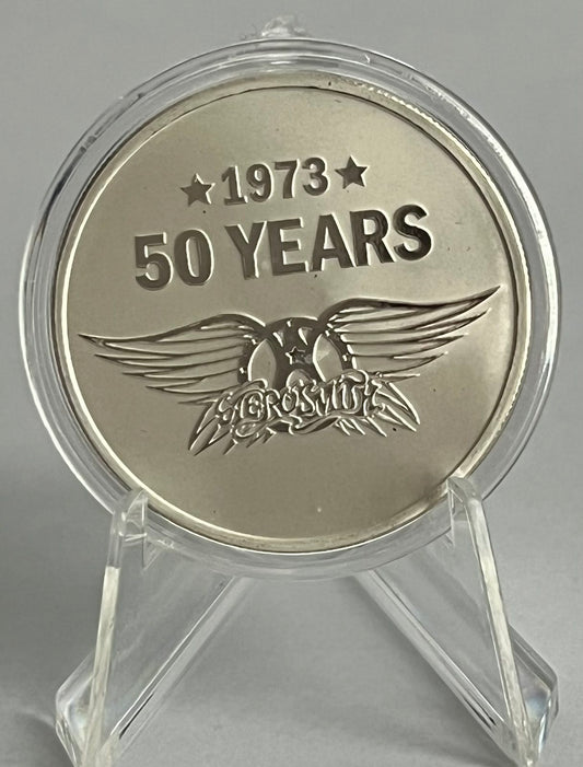 2023 Niue 1 oz Silver $2 Aerosmith 50th Anniversary BU in Capsule