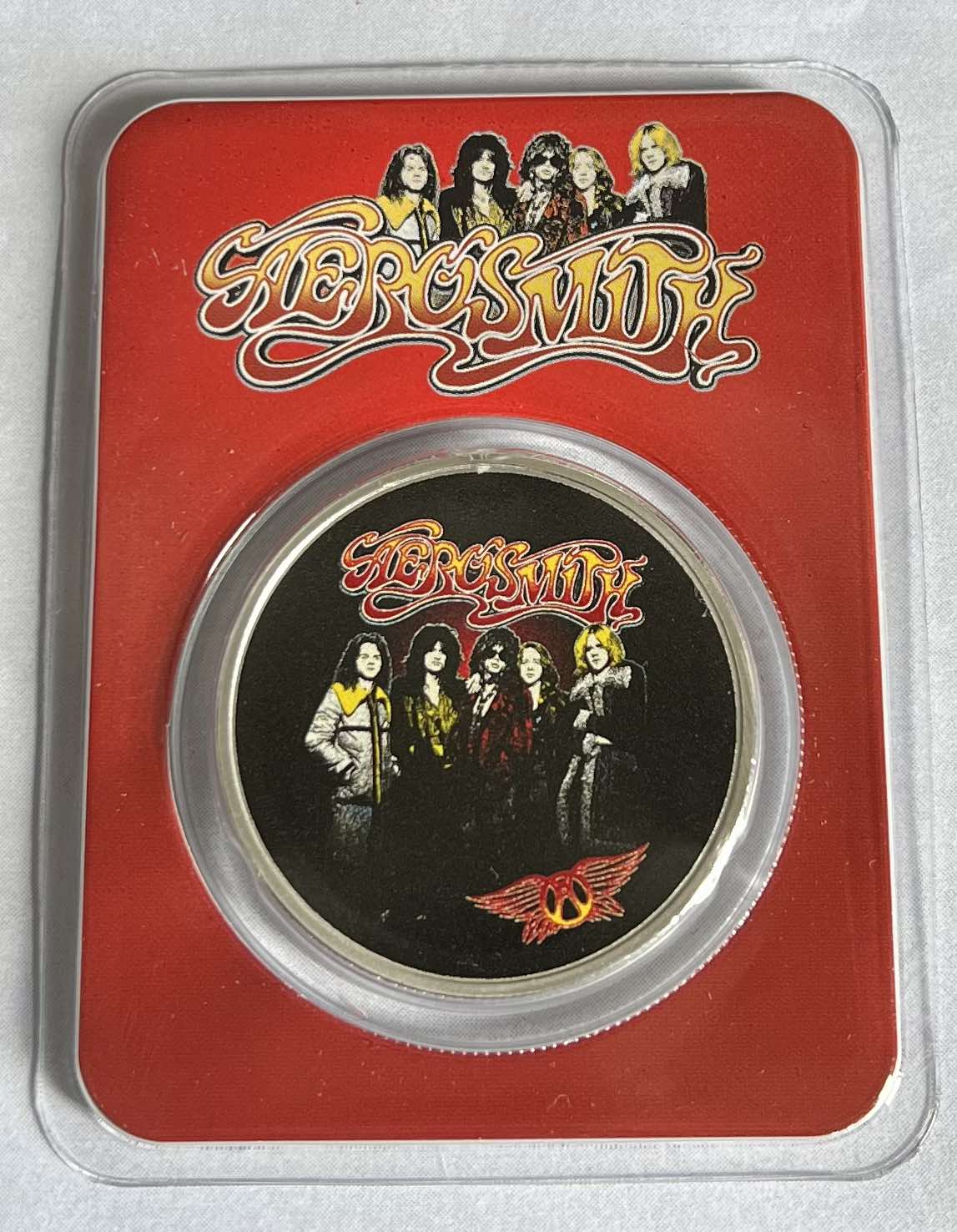 2023 Niue 1 oz Ag $2 Aerosmith Colorized 50th Anniv. Band in TEP