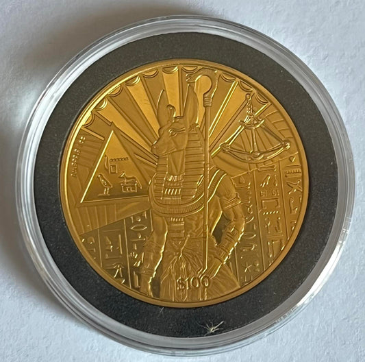 2023 Sierra Leone 1 oz Gold Egyptian Gods: Anubis