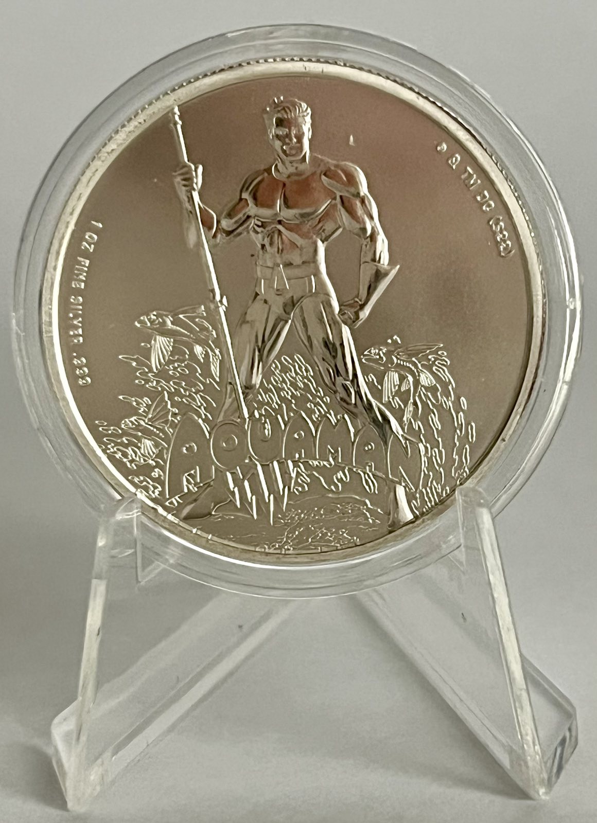 2023 Samoa 1 oz Silver DC Comics Aquaman BU in Capsule