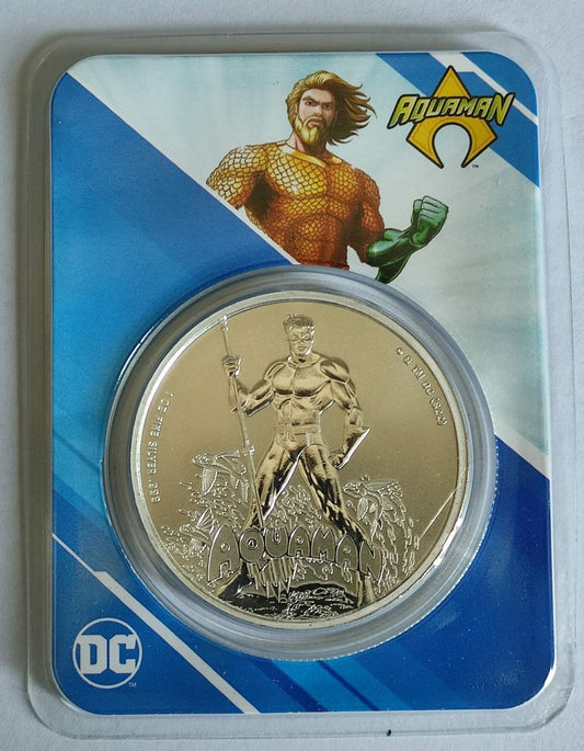 2023 Samoa DC Comics Aquaman 1 oz Silver Coin BU in TEP