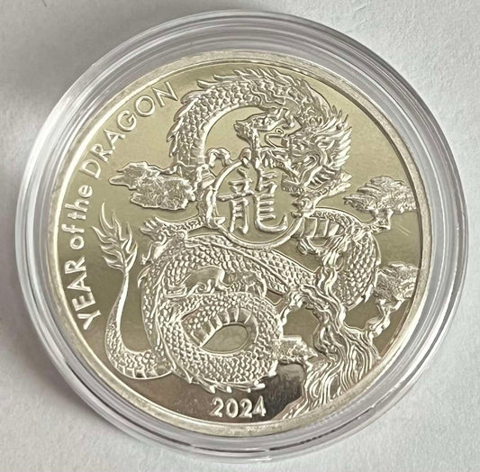 2024 Silver 1 oz Asahi Lunar Dragon Round