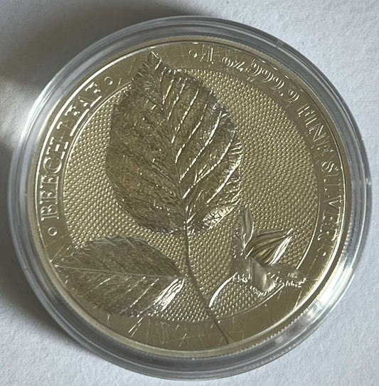 2023 Germania Beech Leaf 1 oz Silver Coin BU in Capsule with COA