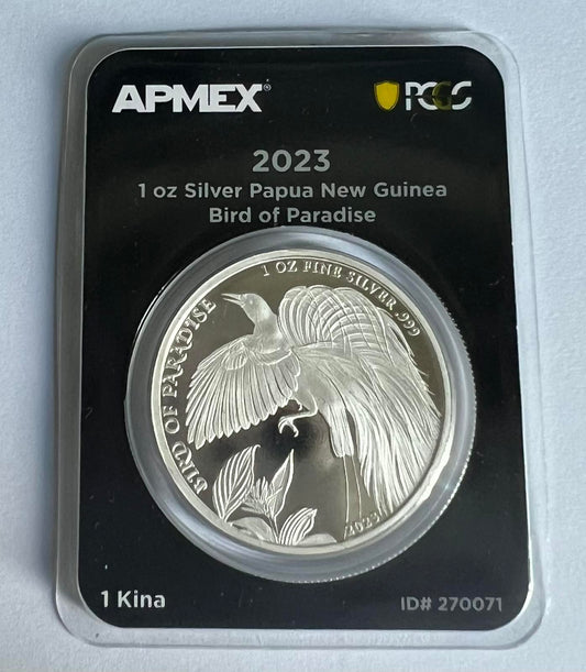 2023 Papua NG Silver Bird Of Paradise (MD® Premier + PCGS FS)