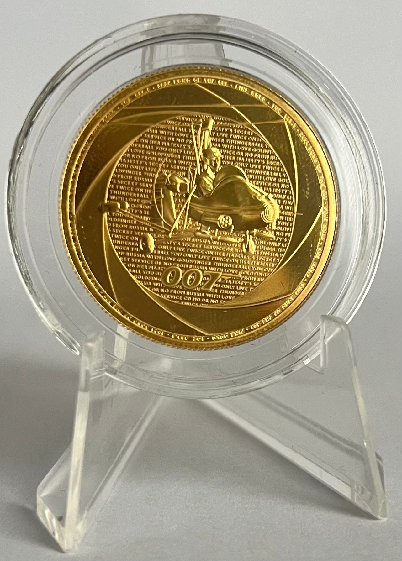 Great Britain Bond Films of the 1960s 1 oz Gold Coin in Capsule