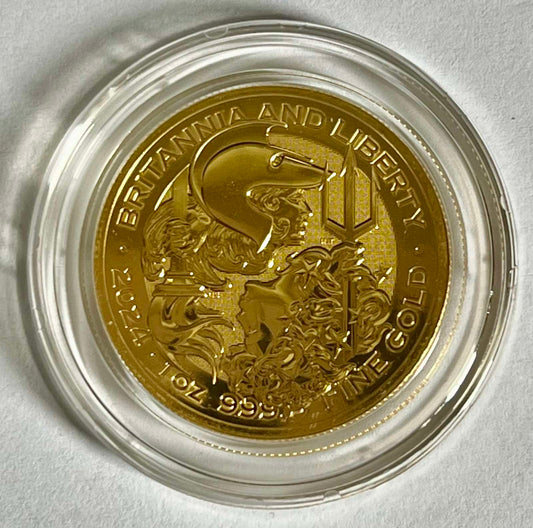 2024 Great Britain Britannia and Liberty 1 oz Gold Coin BU in Capsule