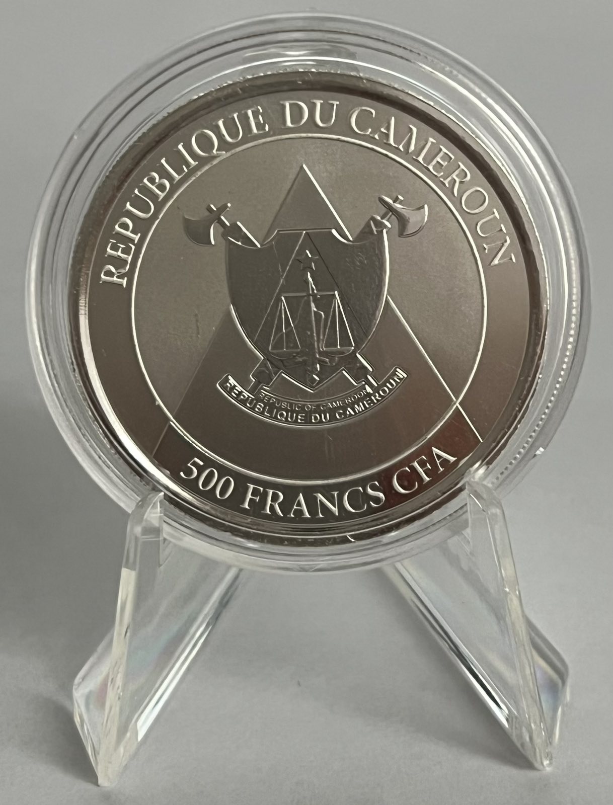 2022 Cameroon 1 oz Silver Cheetah BU in Capsule