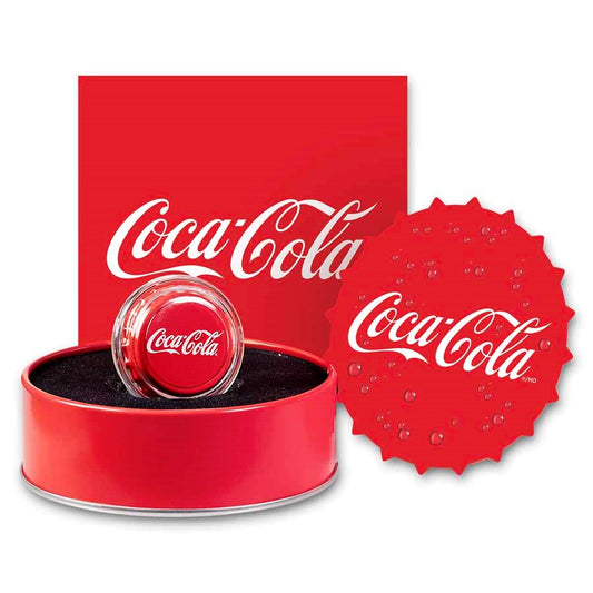 Coca-Cola® 2023 6 gram Silver Bottle Cap w/ Box & COA (Note: in Sealed Box)
