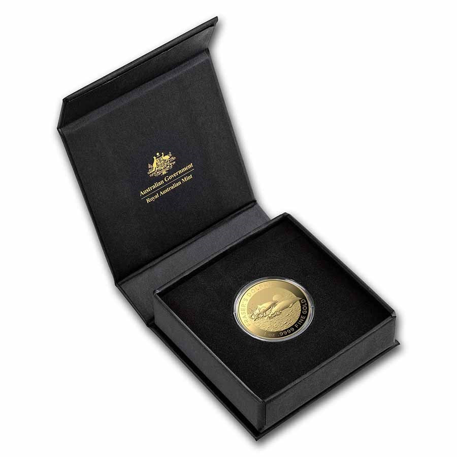 2021 Australia Fraser's Dolphin 1 oz Gold Coin in Capsule with Box and COA