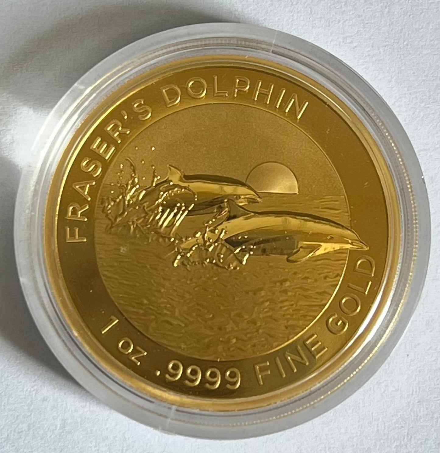 2021 Australia Fraser's Dolphin 1 oz Gold Coin in Capsule with Box and COA