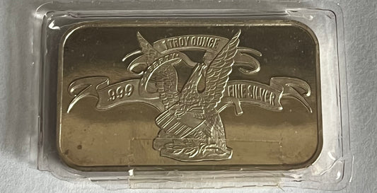 1 oz Generic Silver Bar in Mint-Sealed Packaging