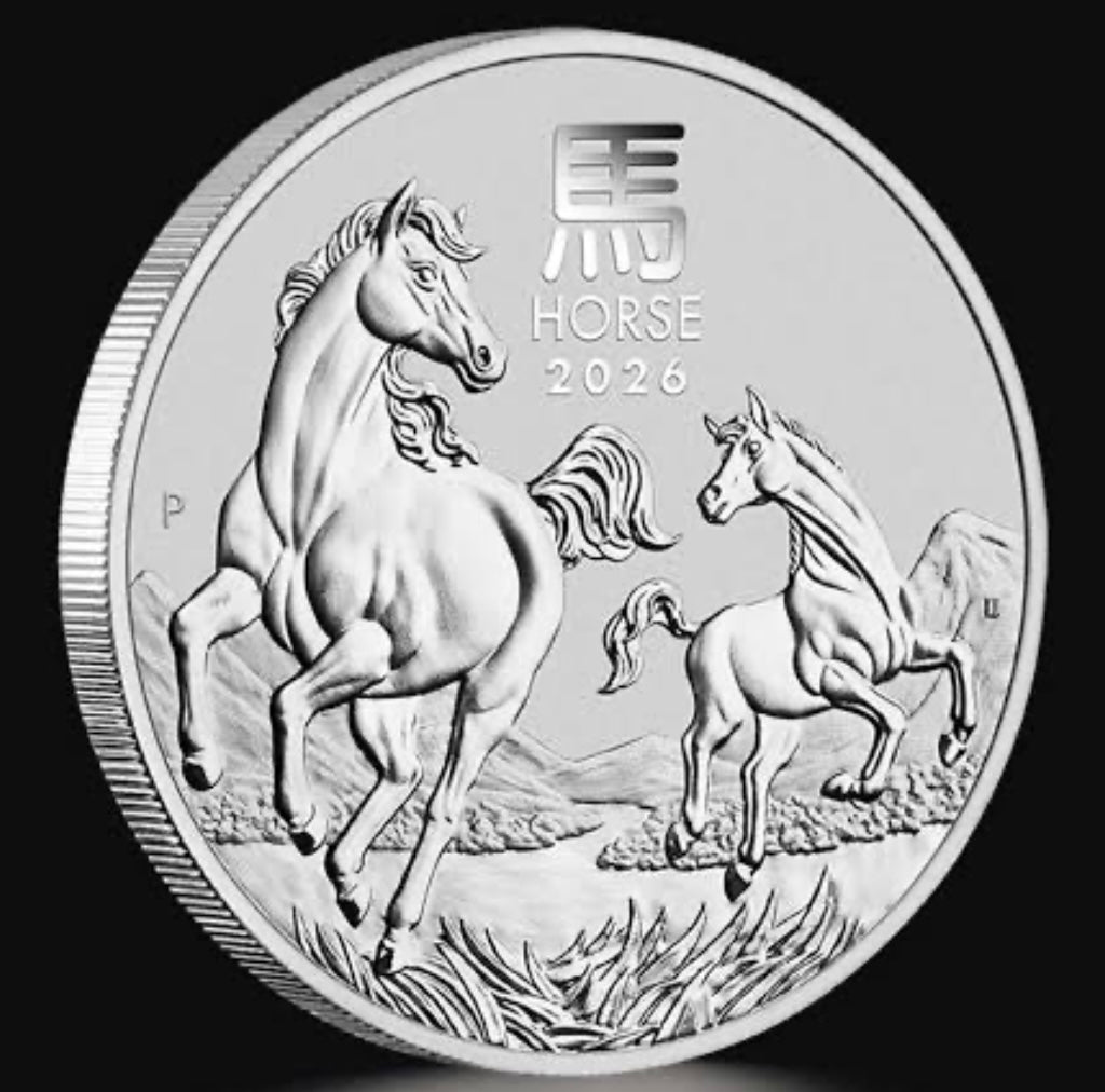 2026 Australia Lunar Horse (Series III) 1 oz Silver Coin BU in Capsule