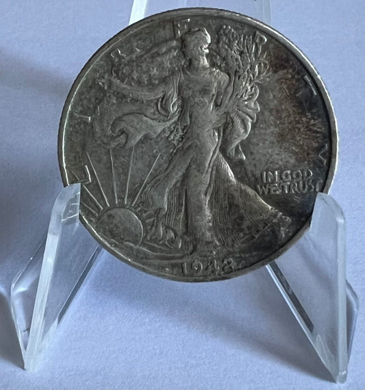 5 pieces Pre-1965 1/2 Dollar "Walking Liberty Half Dollar" (note: assorted condition)