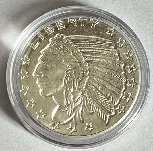 Golden State Mint Indian Head 1 oz Silver Round in Capsule