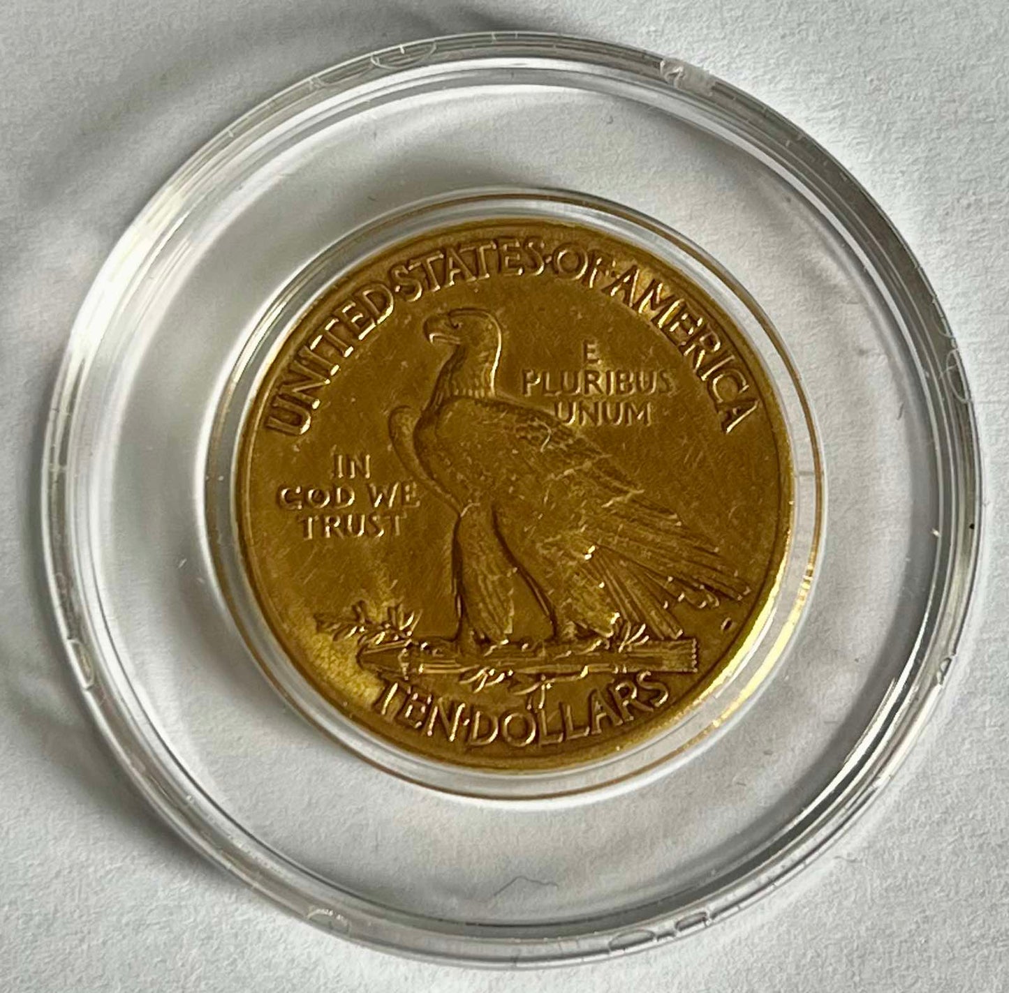 1911 $10 Indian Gold Eagle Gold Coin in Capsule