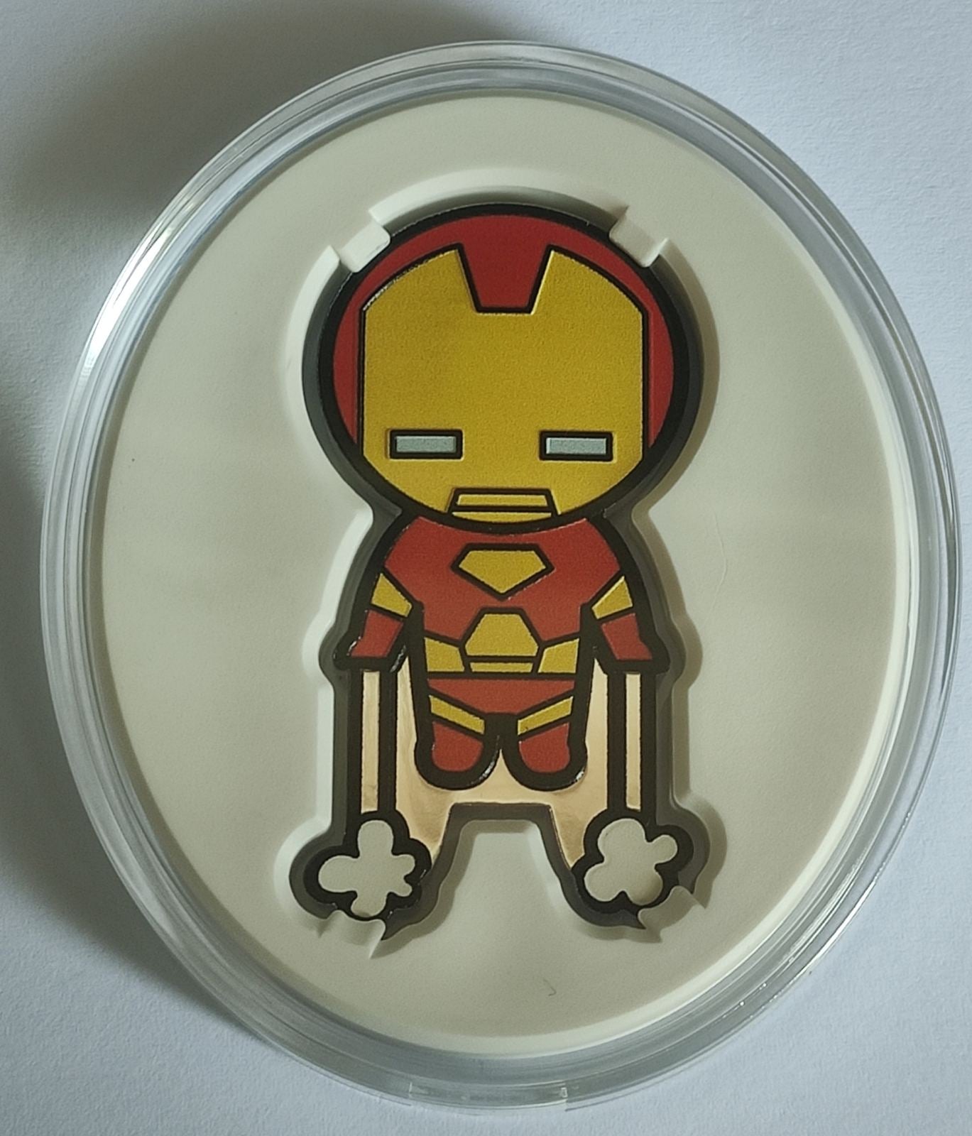 Kawaii Ironman 1 oz Silver Proof Coin in Capsule with Case, Box, and COA