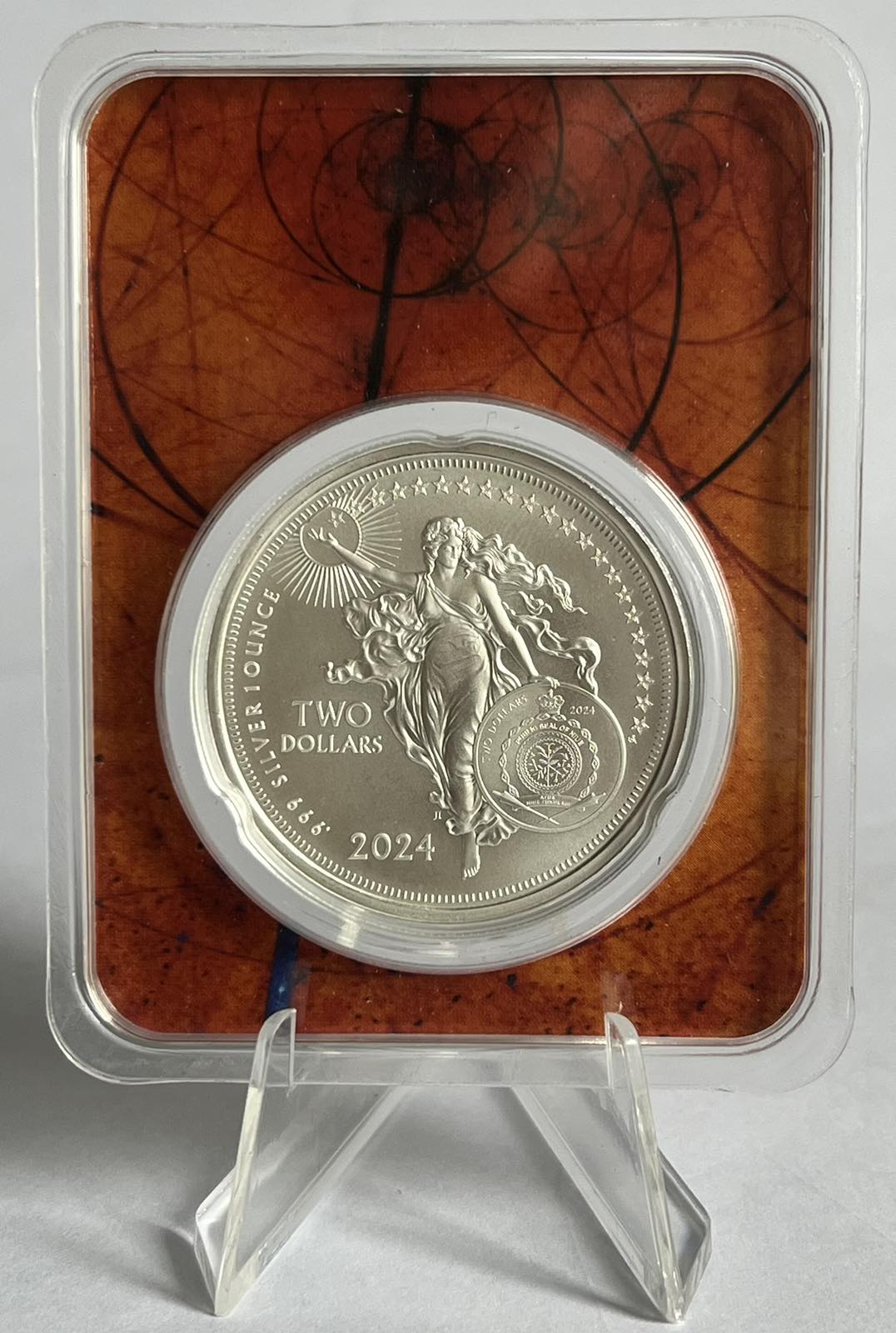 2024 Niue 1 oz Silver Icons: Johannes Gutenberg in TEP