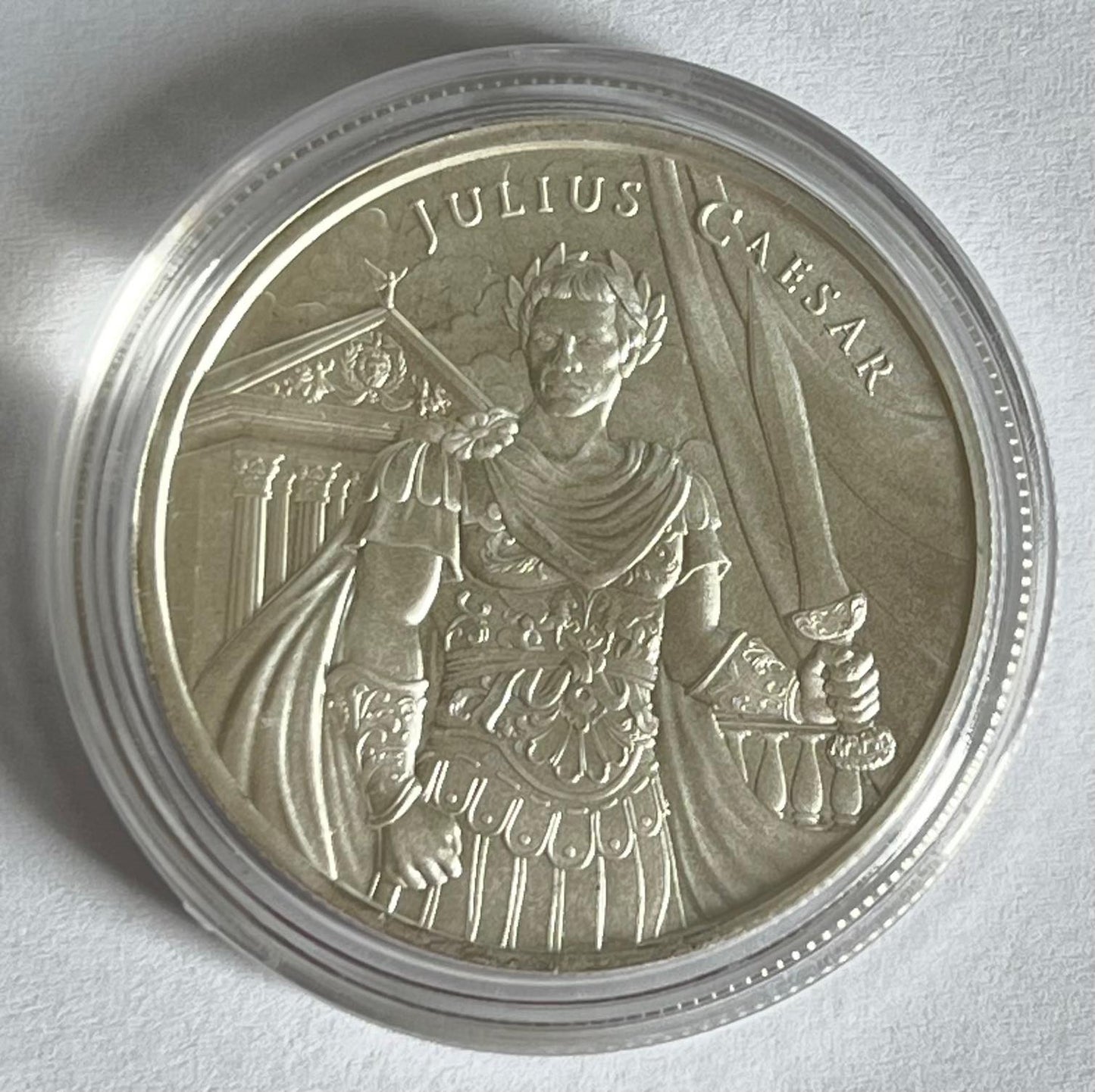 Legendary Warriors: Julius Caesar 1 oz Silver Coin BU in Capsule