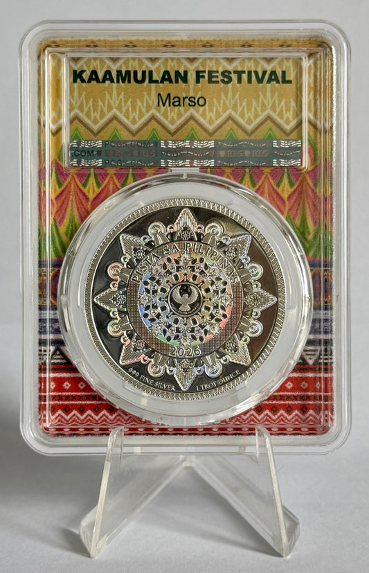 2026 Philippines Kaamulan Festival 1 oz Colorized Silver Coin PCGS MS69