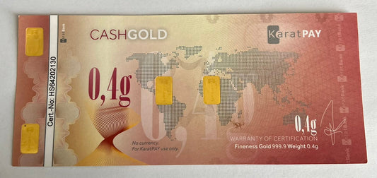 Karatpay .4 gram (999.9) Cashgold