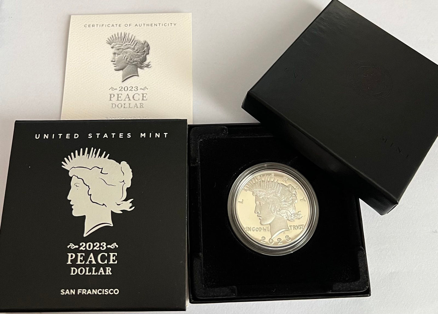 2023-S Proof Silver Peace Dollar (Box & COA)