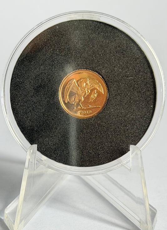 2019 D Day Pegasus Quarter Sovereign 1.99 grams Gold Coin in Capsule