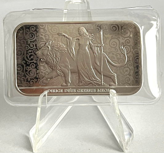 The Royal Mint - 2024 Una and the Lion 1 oz Silver Bar in Mint-Sealed Packaging