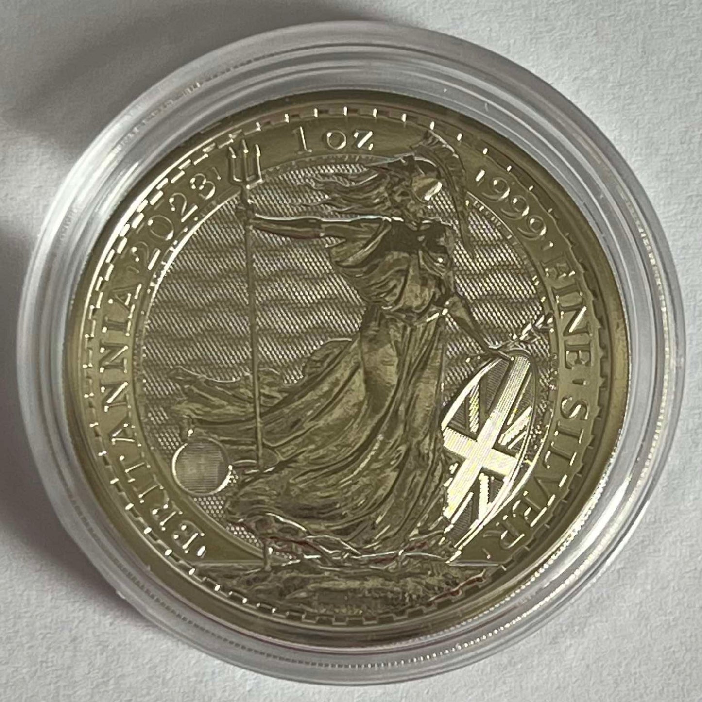 2023 Great Britain Britannia Coronation 1 oz Silver Coin BU in Capsule