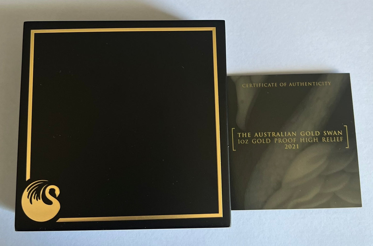 2021 Australia 1 oz Gold Swan Proof (HR, w/Box & COA)