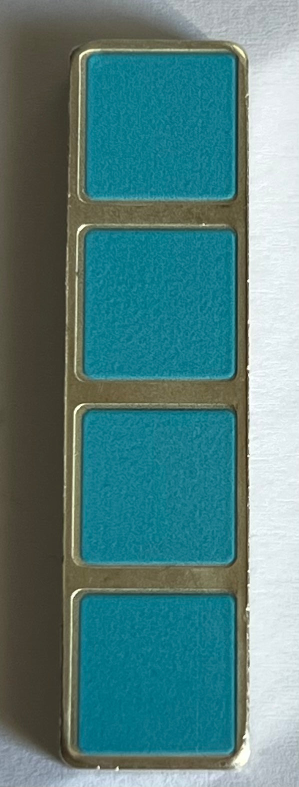 2023 Tetris™ Niue 1 oz Silver I-Tetrimino Block (Cyan)