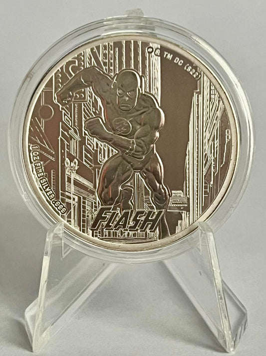 2023 Samoa 1 oz Silver DC Comics Flash BU in Capsule