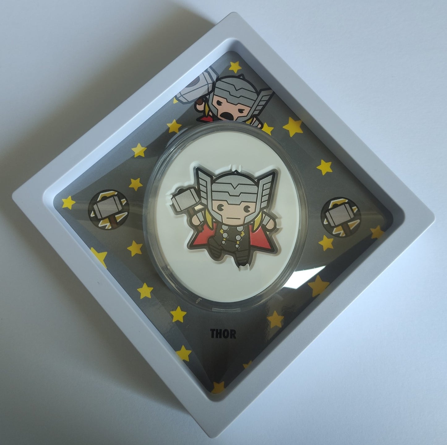 Kawaii Thor 1 oz Silver Proof Coin in Capsule with Case, Box, and COA