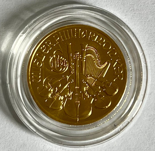 2021 Austria Philharmonic 1/4 oz Gold Coin BU in Capsule