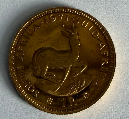 1971 1 Rand Gold Coin in Capsule