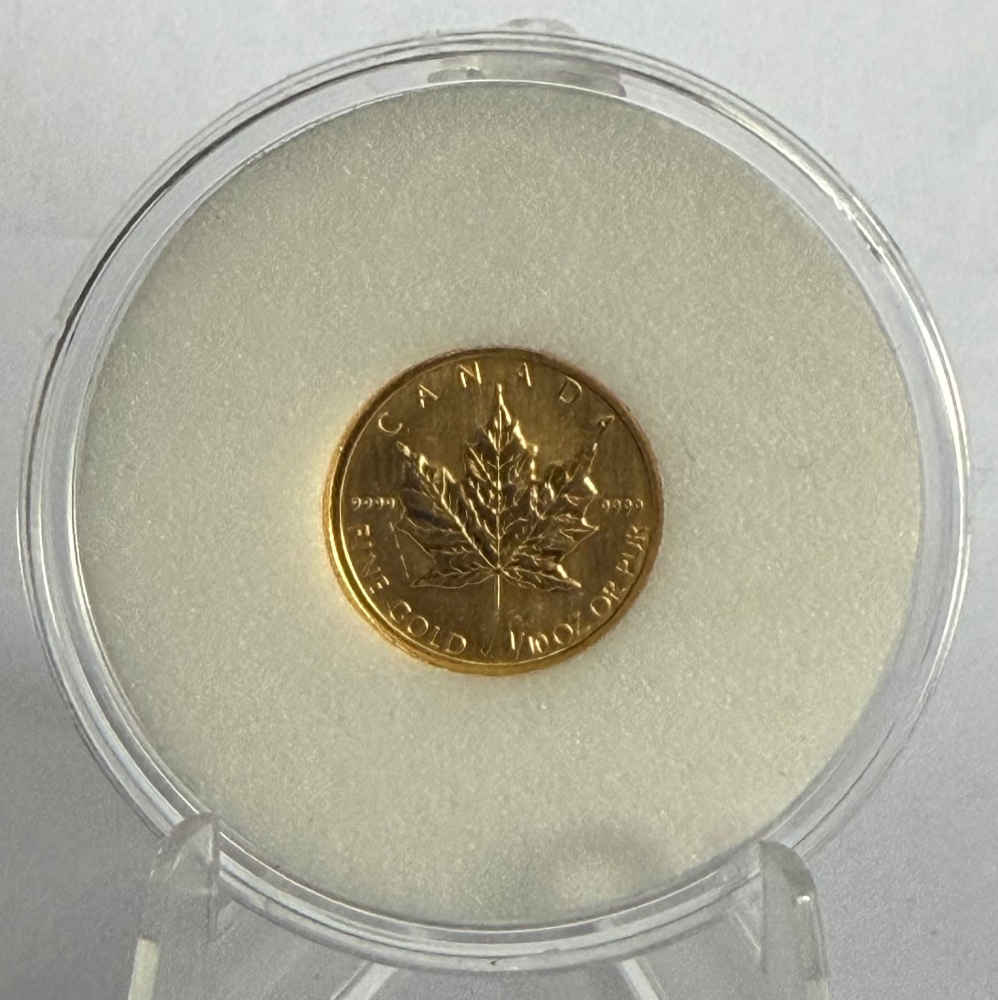 2009 Canada Maple Leaf 1/10 oz Gold Coin in Capsule